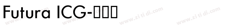 Futura ICG字体转换